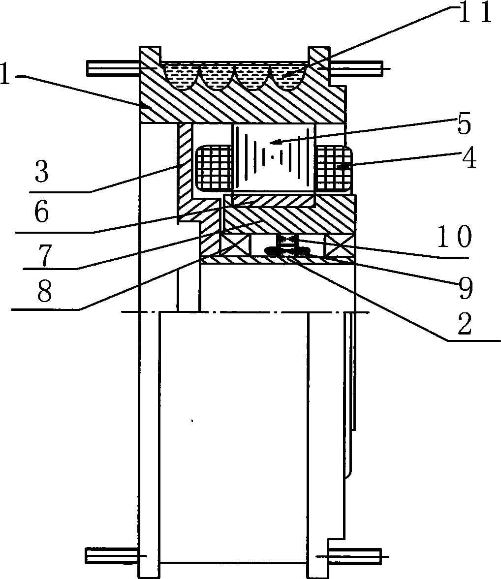 Water-cooled permanent magnet synchronous motor with a built-in outer rotor and rotary transformation magnetic resistance for hybrid power automobiles