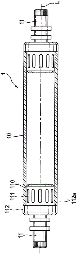 Winding shaft and method for inserting a winding shaft into a winding device