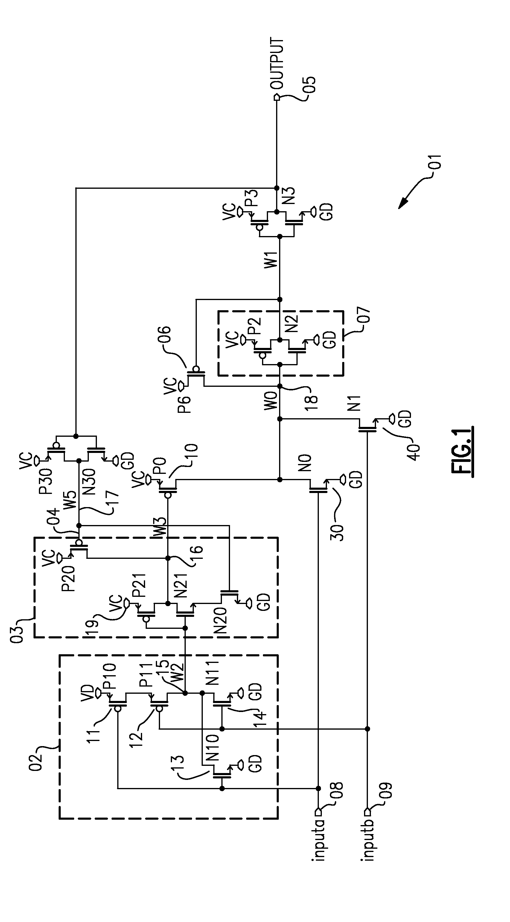 Circuit Combining Level Shift Function with Gated Reset