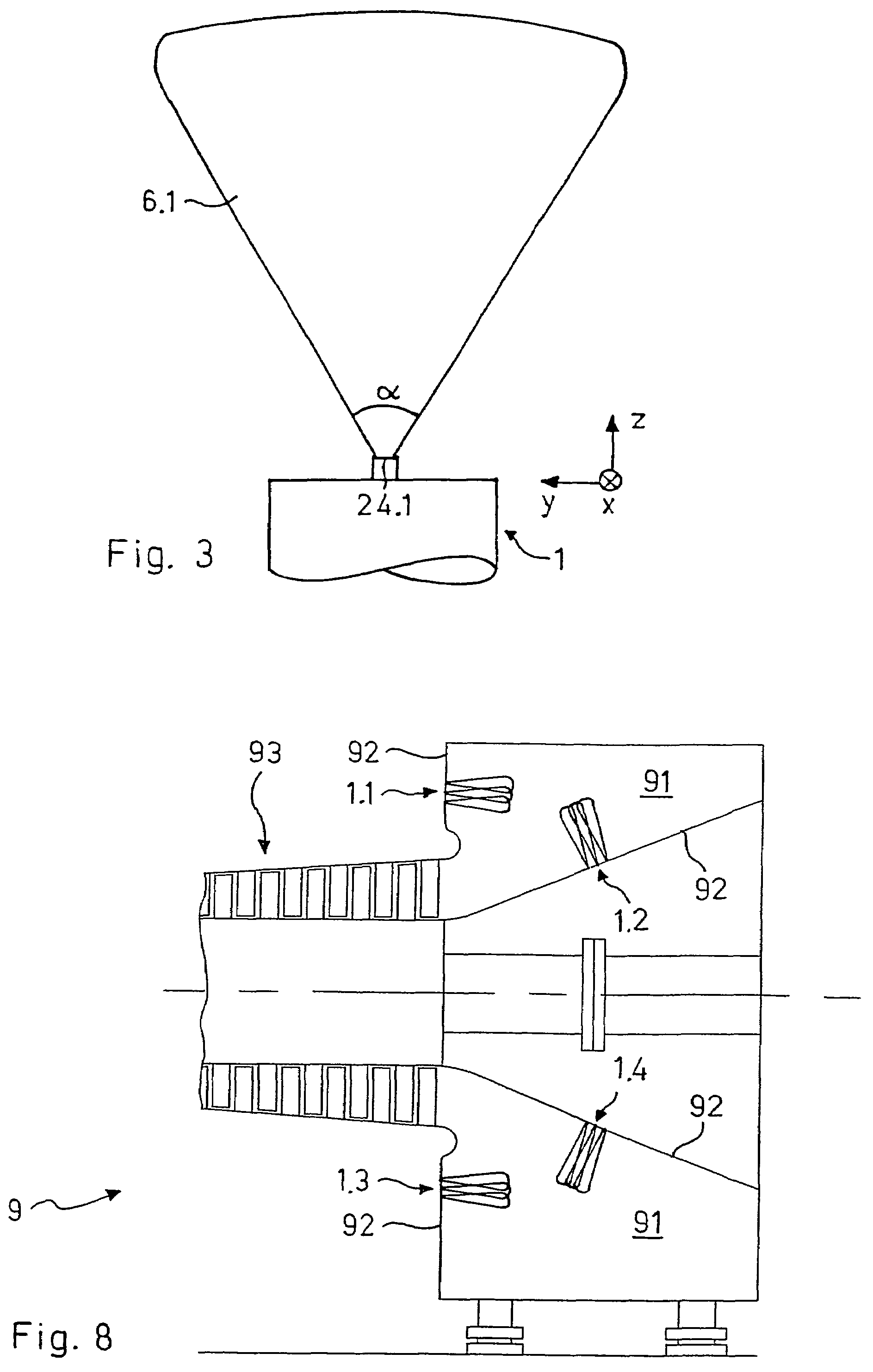 Method and an injection nozzle for interspersing a gas flow with liquid droplets