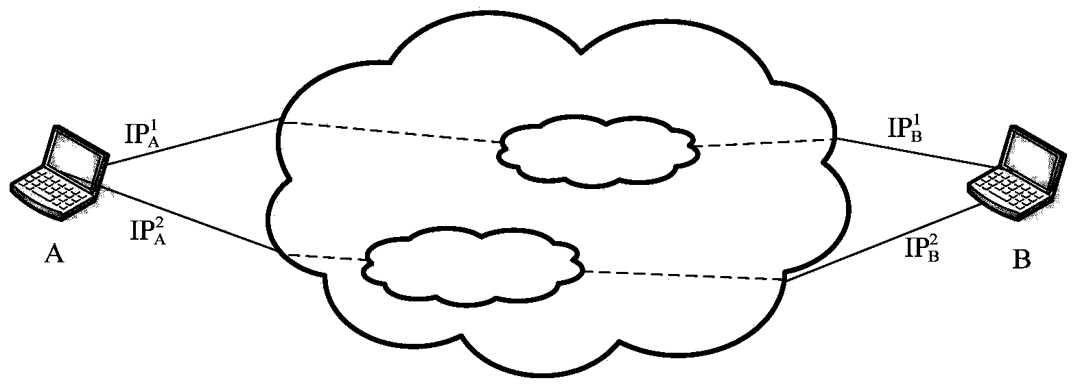 Connecting management and control method suitable for multi-path transmitting