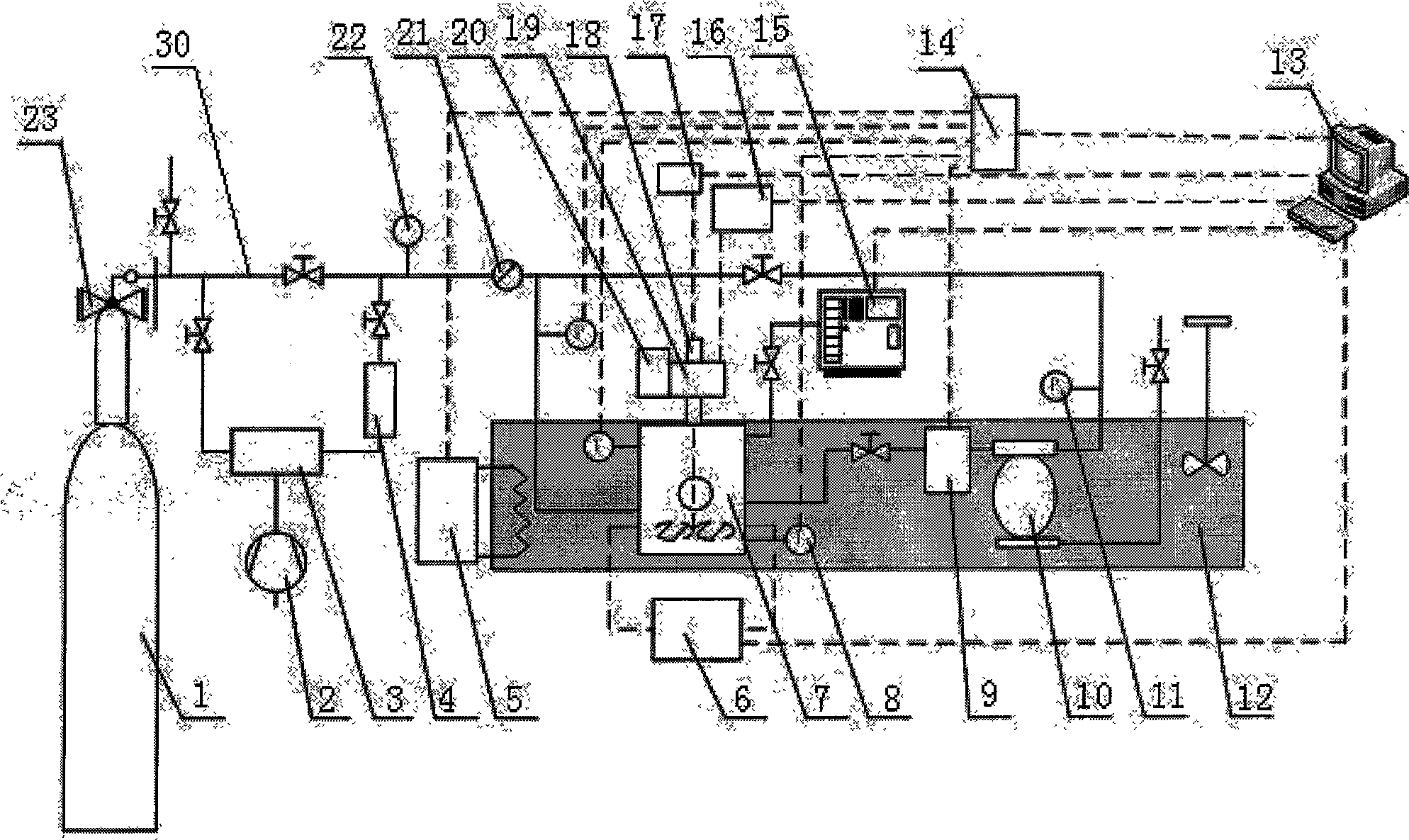 Gas hydrate kinetic analysis apparatus