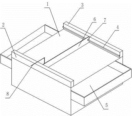 Waste chip cleaning type processing working table