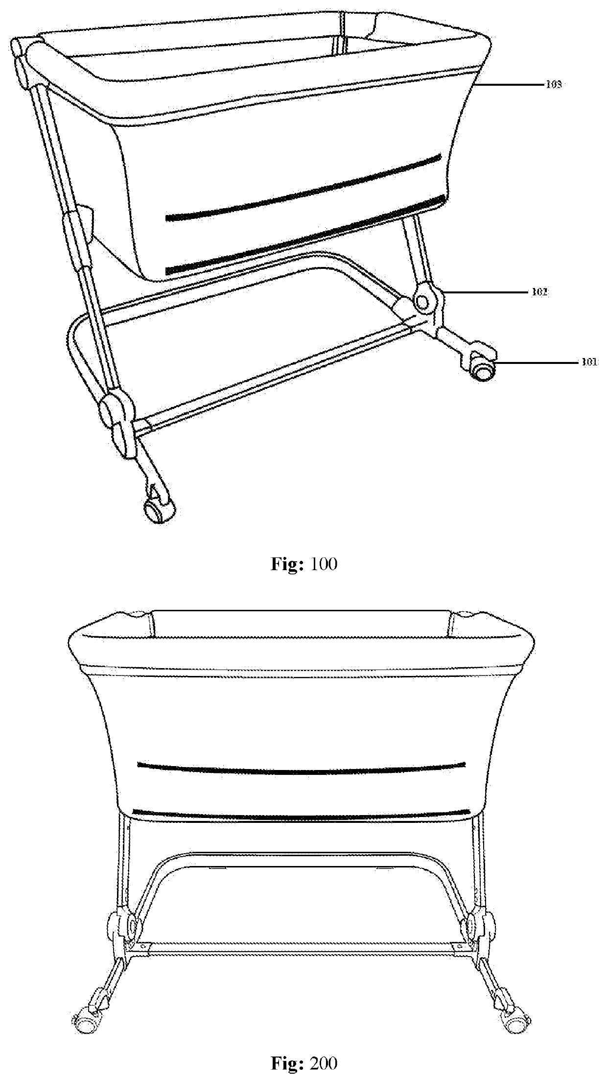 Bedside portable bassinet