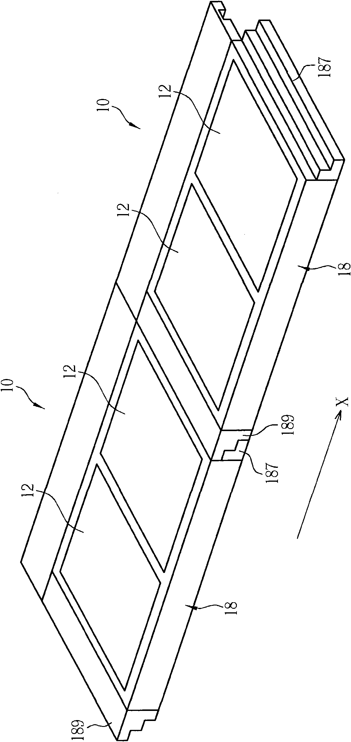 Bearing support structure for bearing multiple solar panels and solar roof tile module