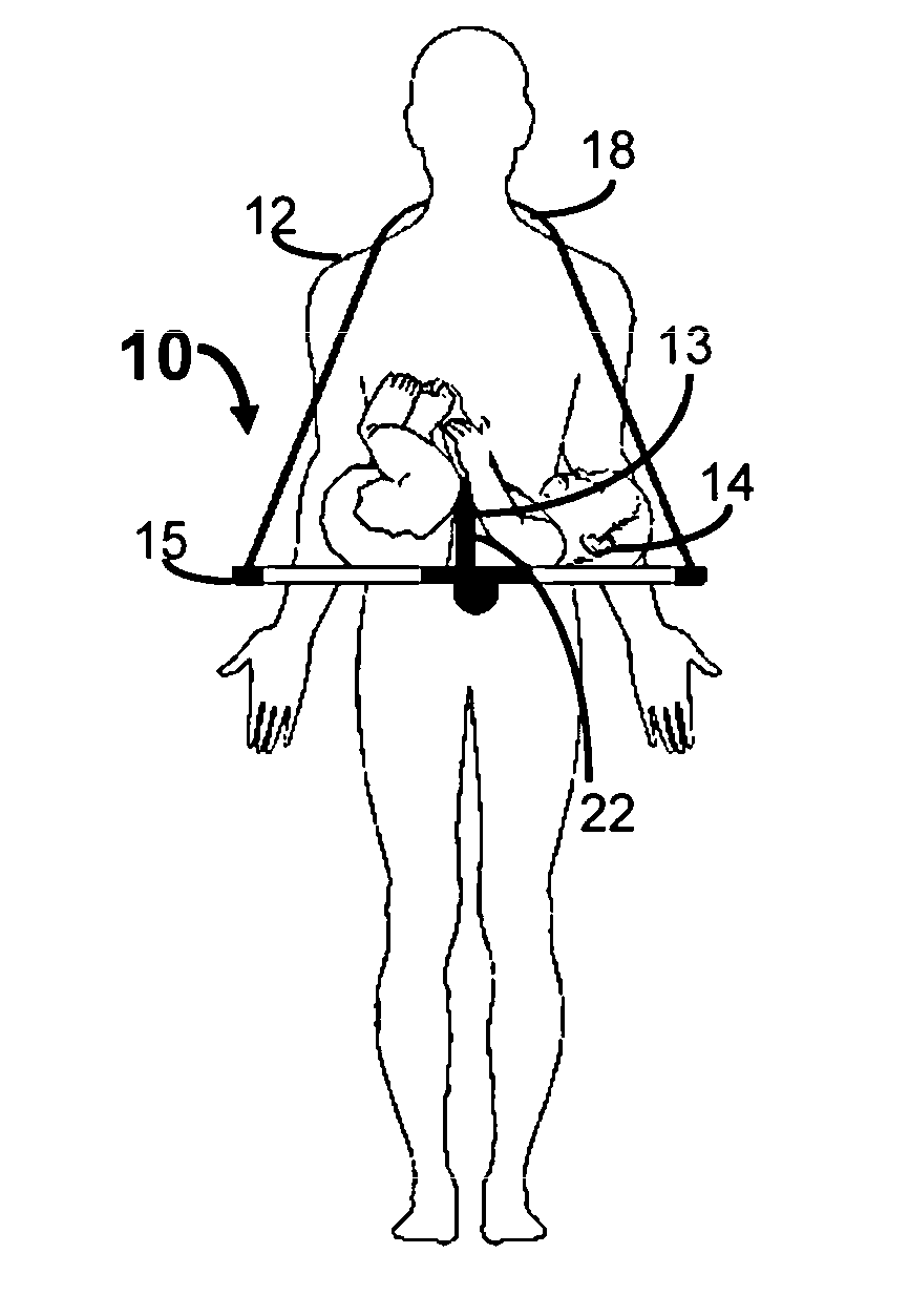 Wearable Portable Baby Changing Table