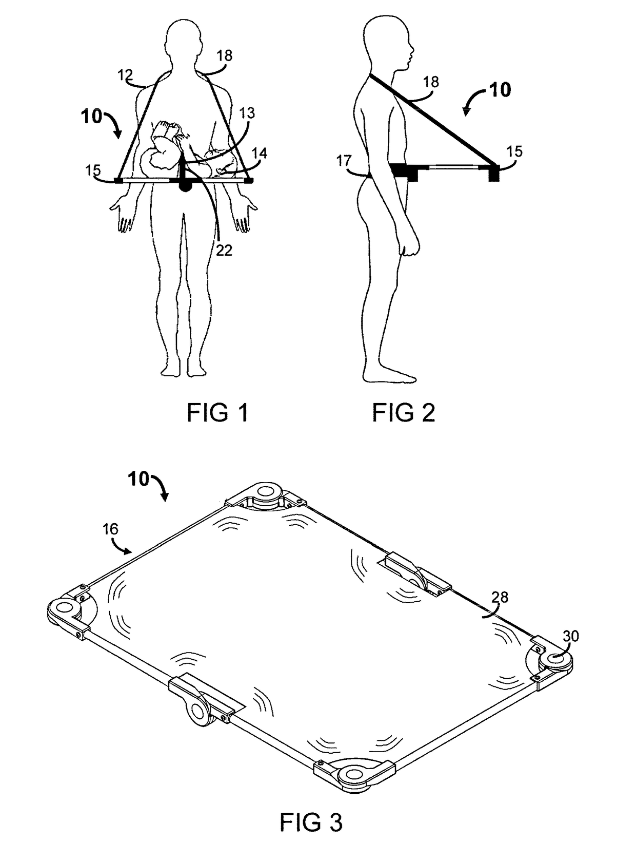 Wearable Portable Baby Changing Table