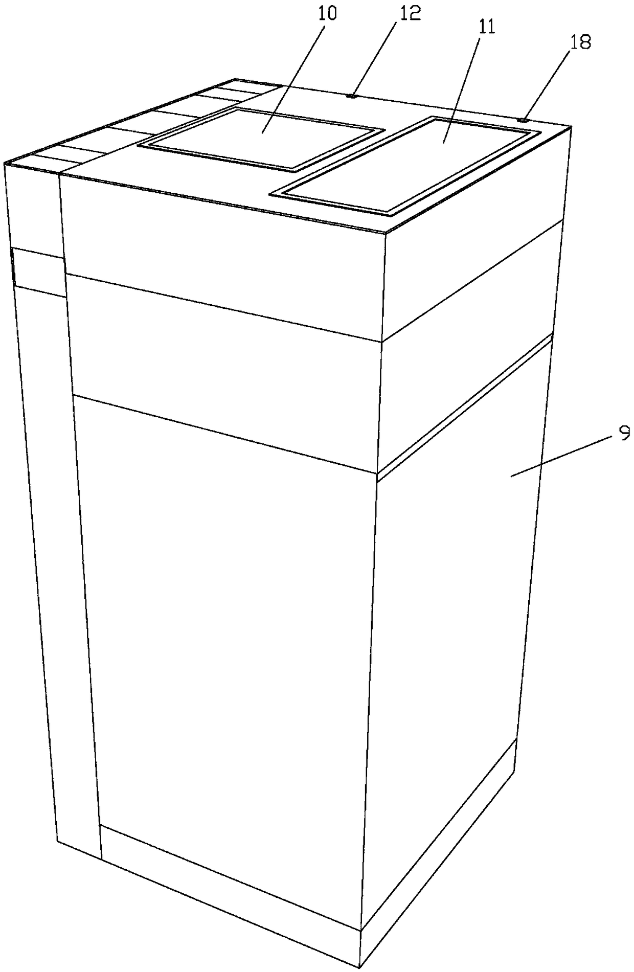 Biological combined treatment device for kitchen food wastes