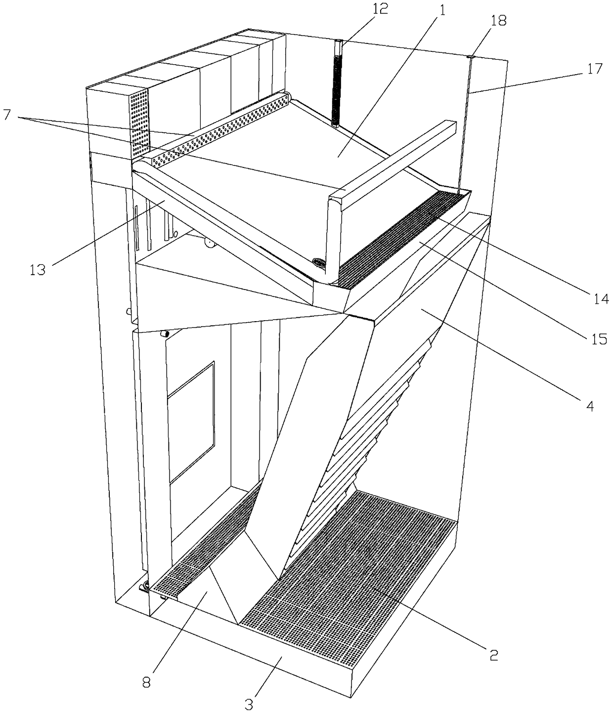 Biological combined treatment device for kitchen food wastes