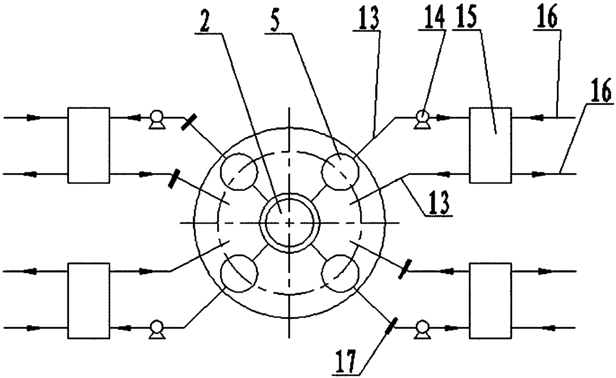 Reactor internal for power expansion of pool type low temperature heating reactor