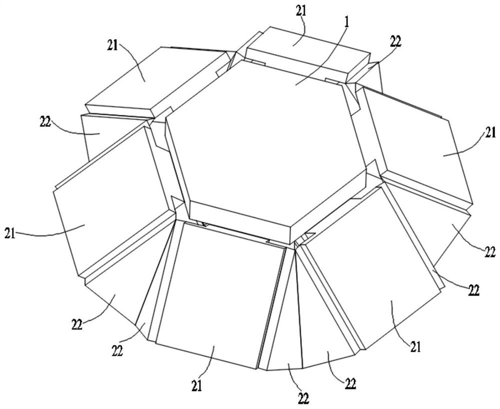 Space expandable exposure experiment platform based on Mard mechanism