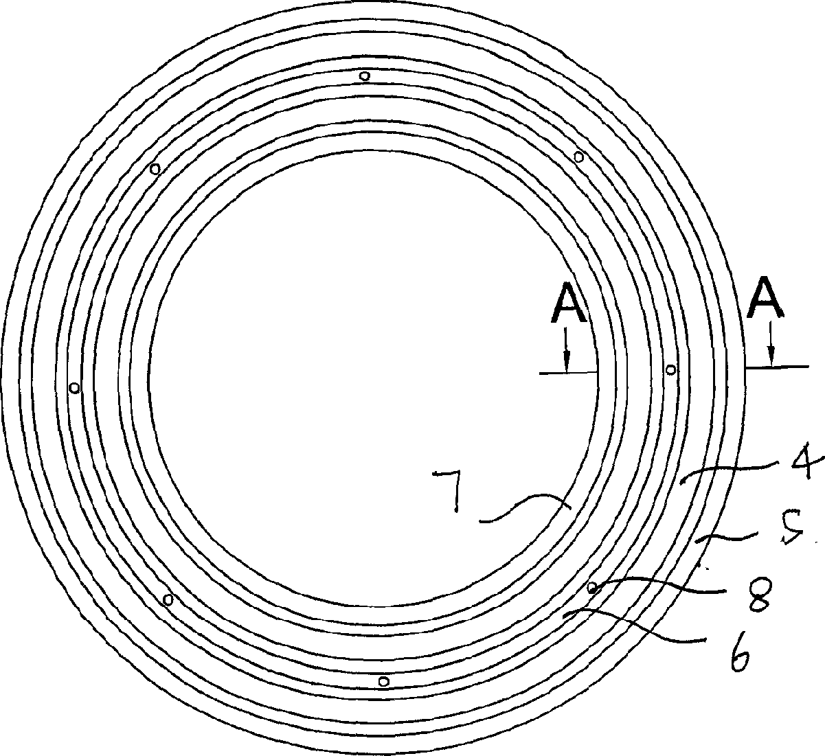 Dual-ring sealing washer and its mfg. method