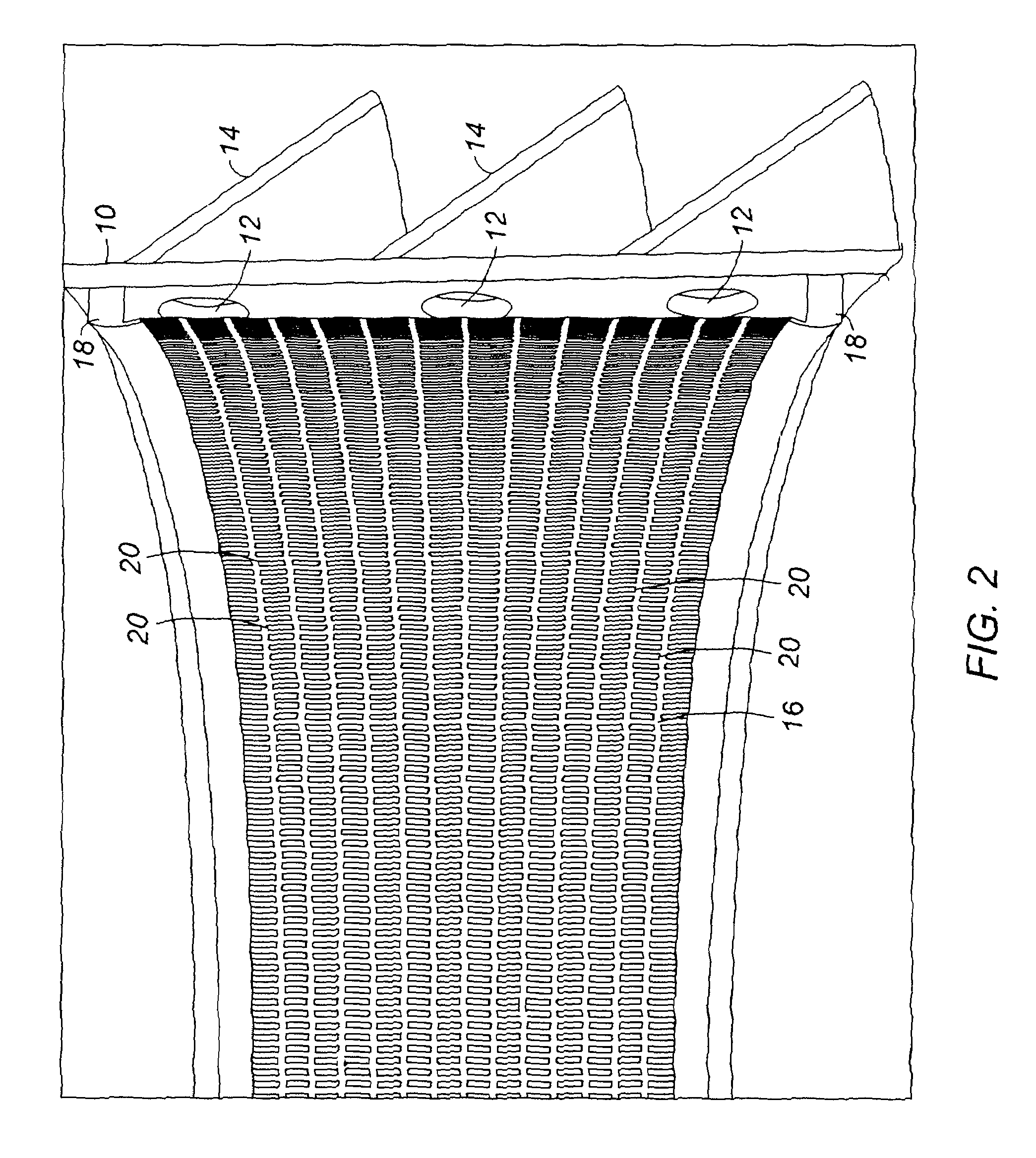 Secondary containment for a perforated plate