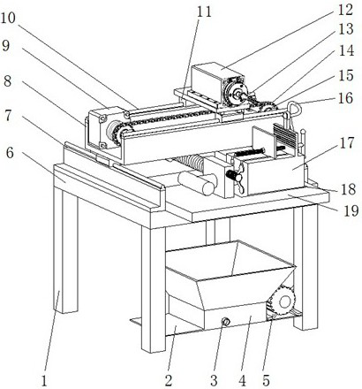 Drilling machine with good clamping effect for hardware fitting machining