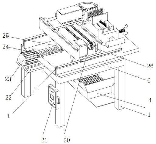 Drilling machine with good clamping effect for hardware fitting machining