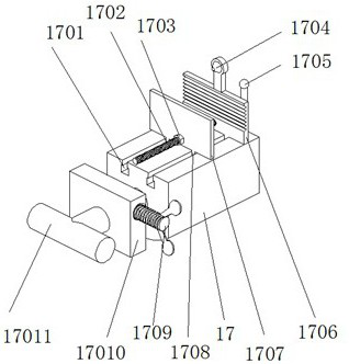 Drilling machine with good clamping effect for hardware fitting machining