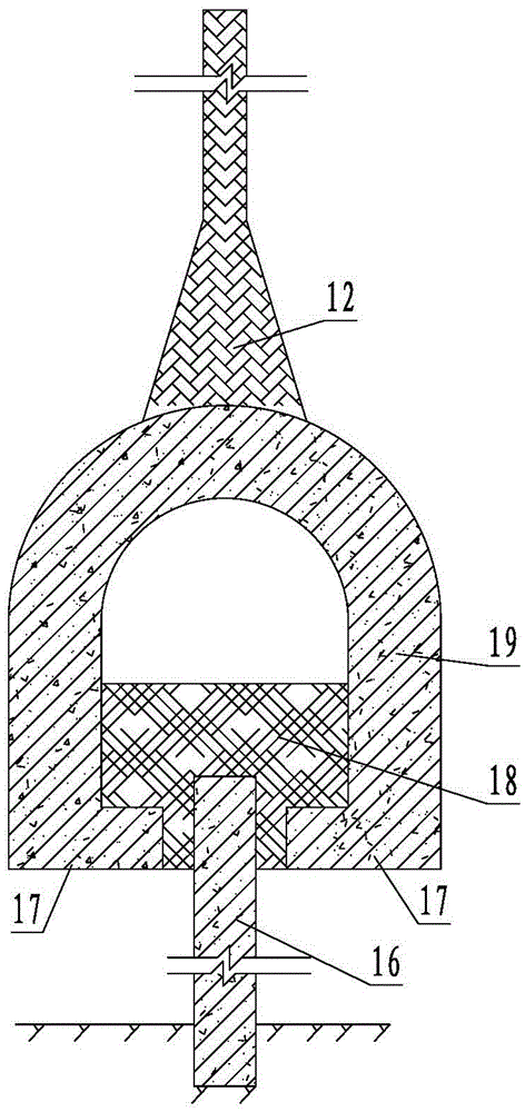 Anti-seepage structure capable of adapting to settlement of earth and rockfill dam