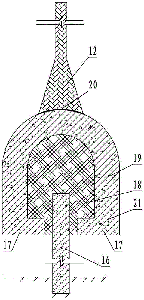 Anti-seepage structure capable of adapting to settlement of earth and rockfill dam