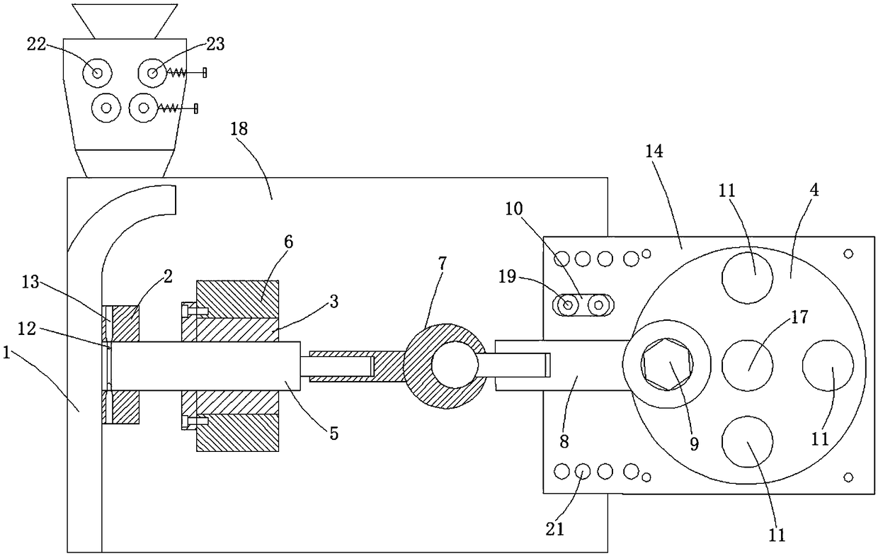 Feeding box and slicing machine