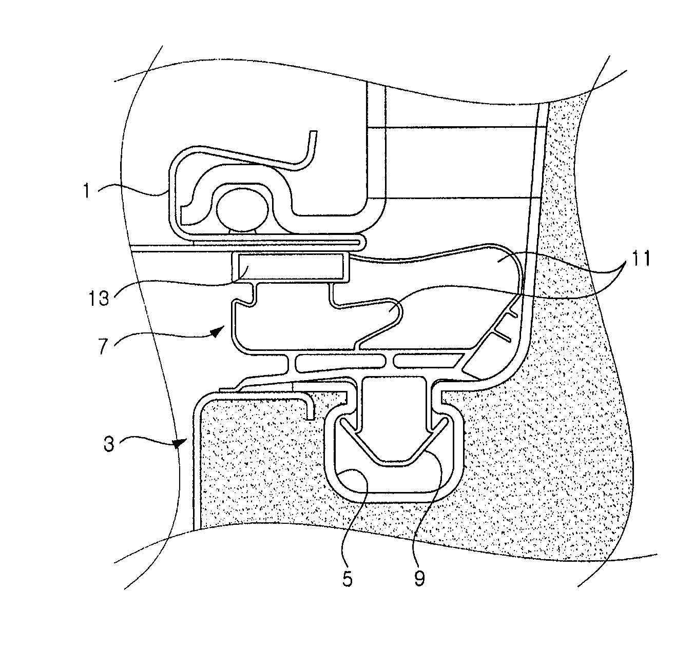 Gasket of Door for Refrigerator and Making Method the Same