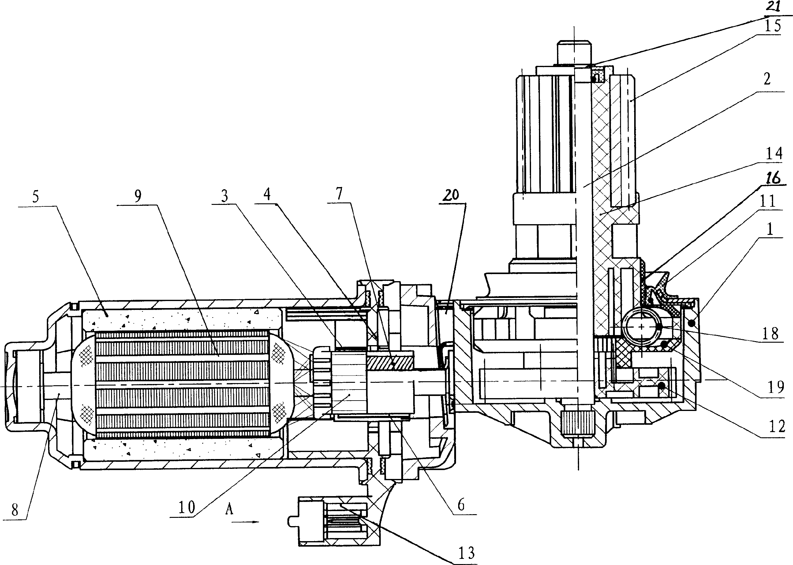 Gear shifting motor