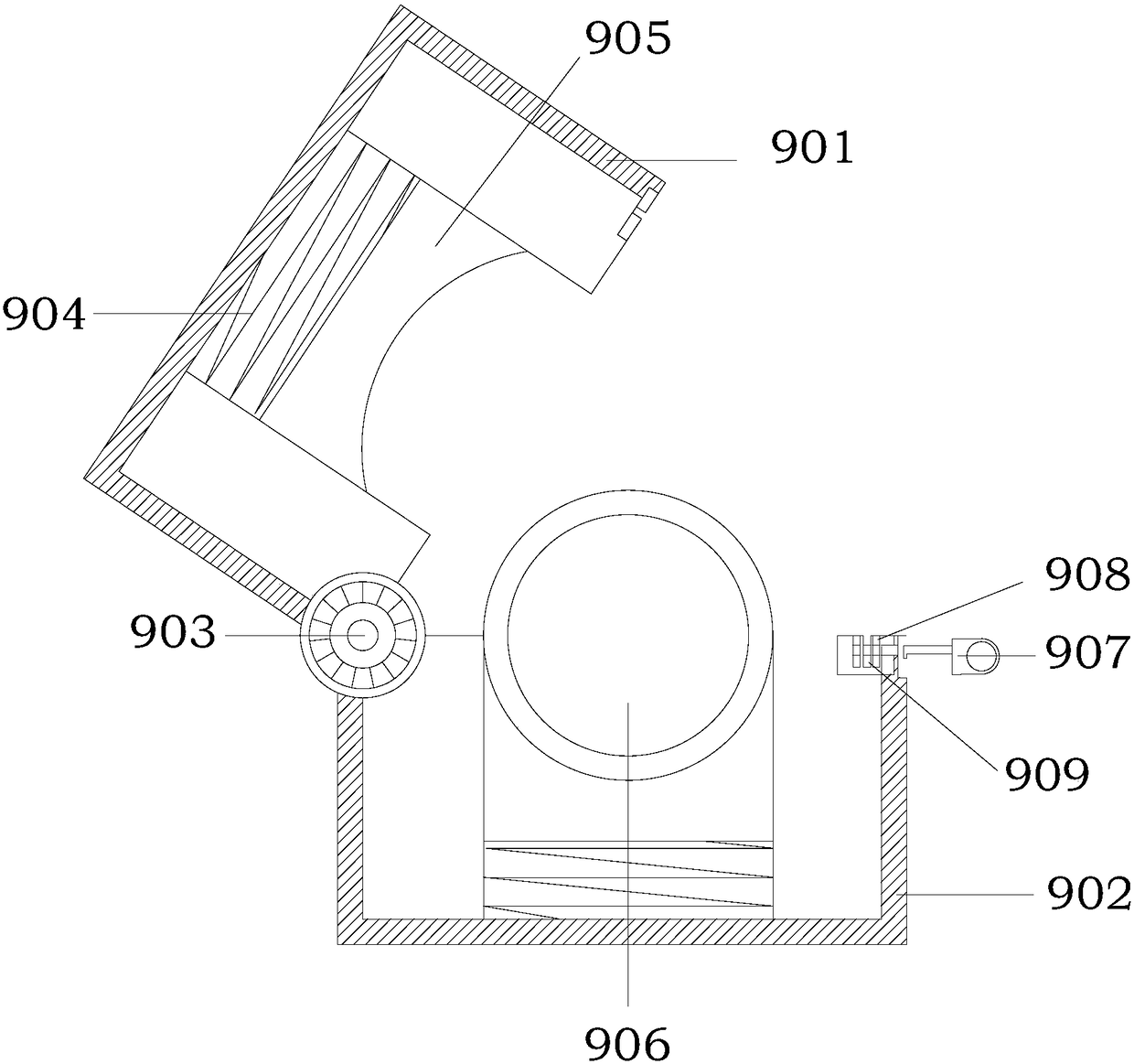 Rain water tank culvert penetration underground pipeline protection device