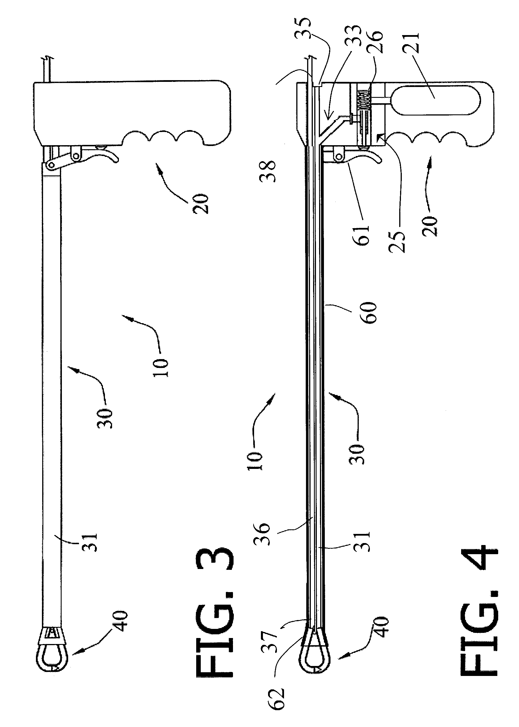 Pneumatic suture instrument