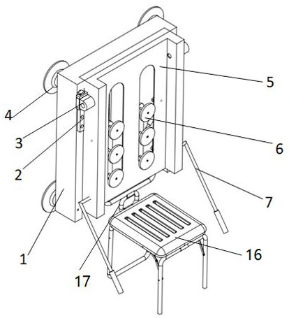 Manual bathing and back rubbing chair