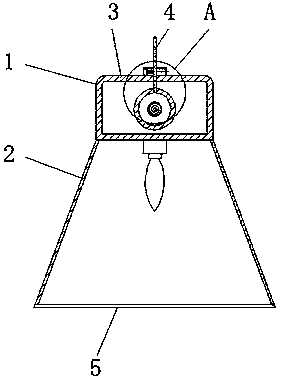 LED ceiling lamp allowing suspension height to be adjusted conveniently