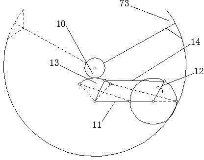 Circulating type powder grinding device