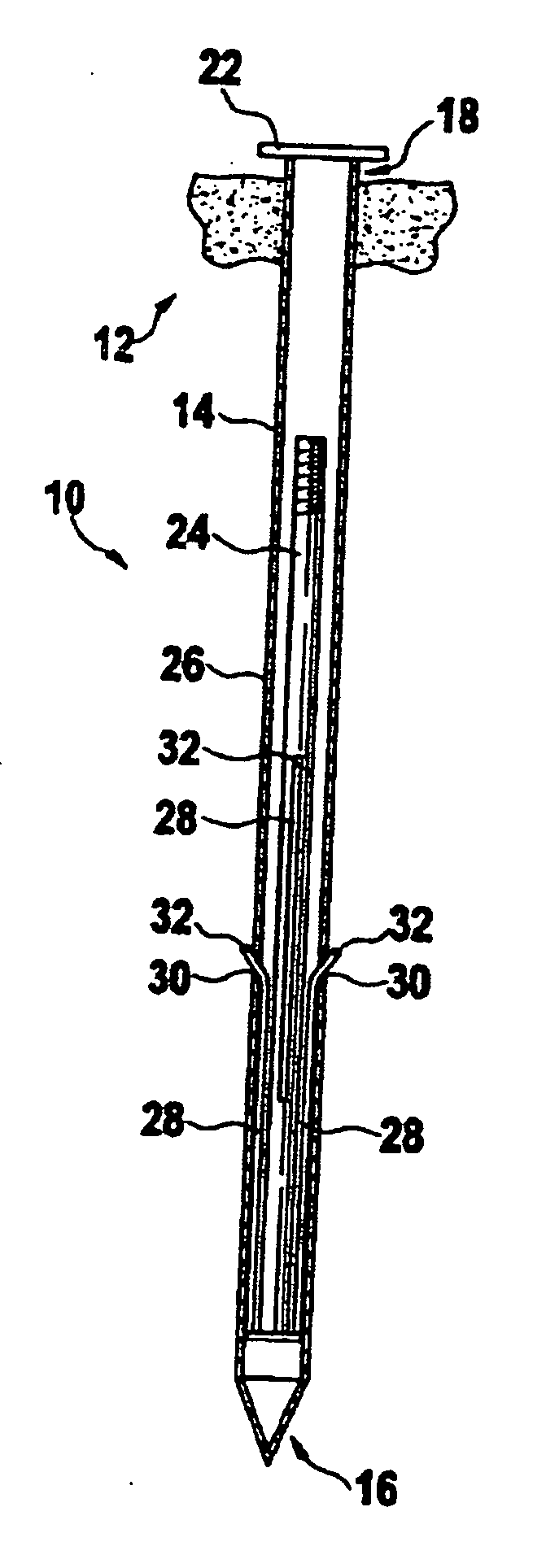 System for fixing an object in the ground by means of a peg