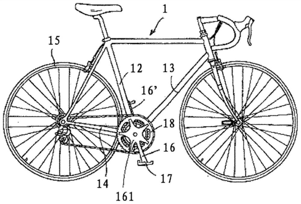 Electric assist device for a bicycle