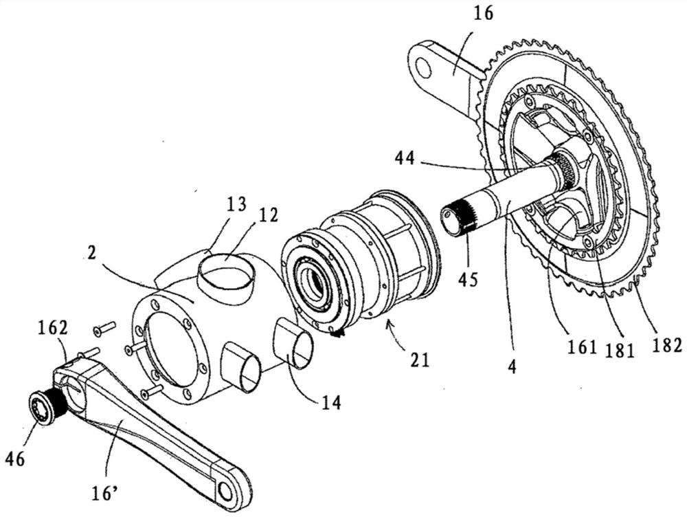 Electric assist device for a bicycle