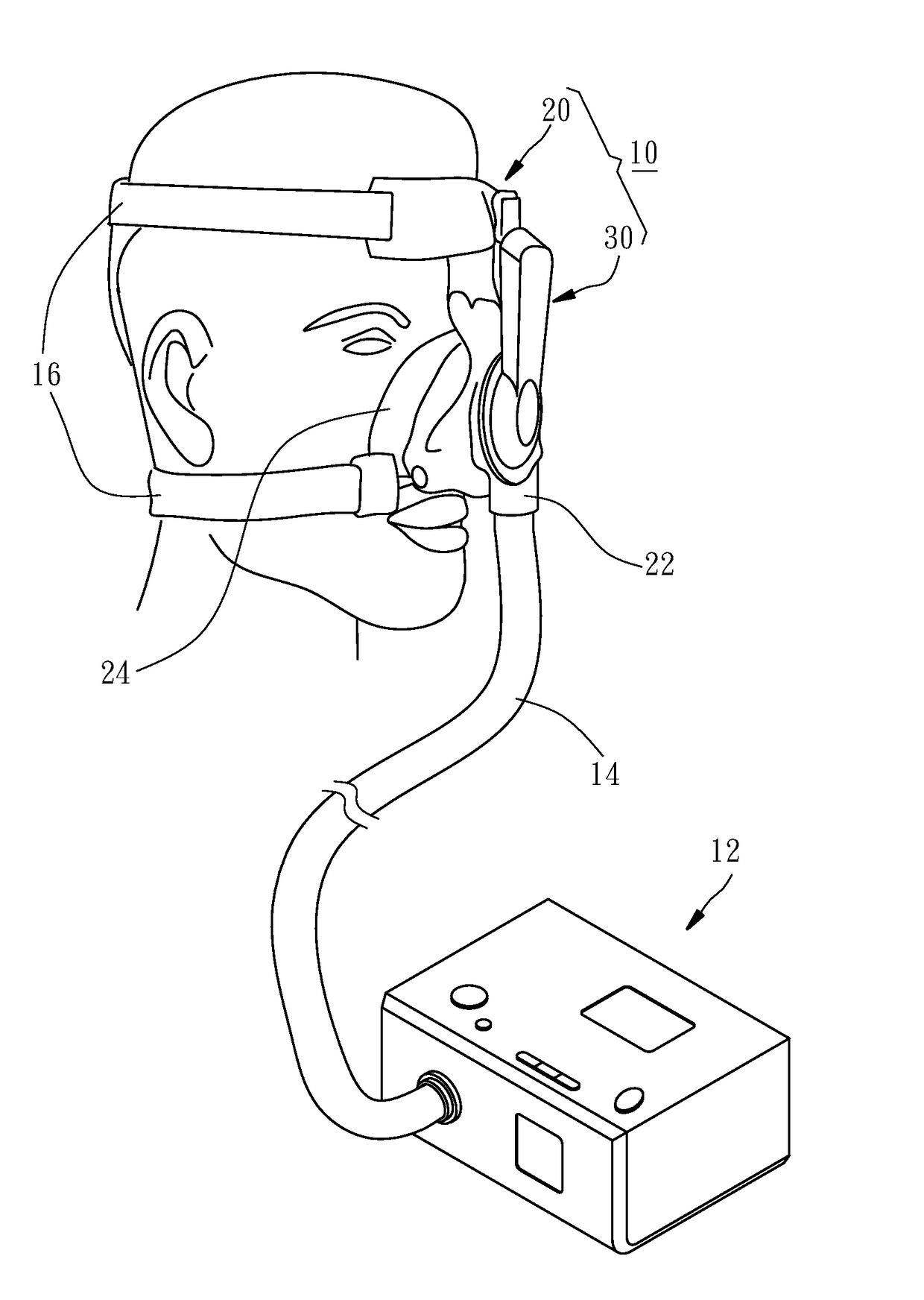 Smart oronasal mask for positive-airway-pressure device