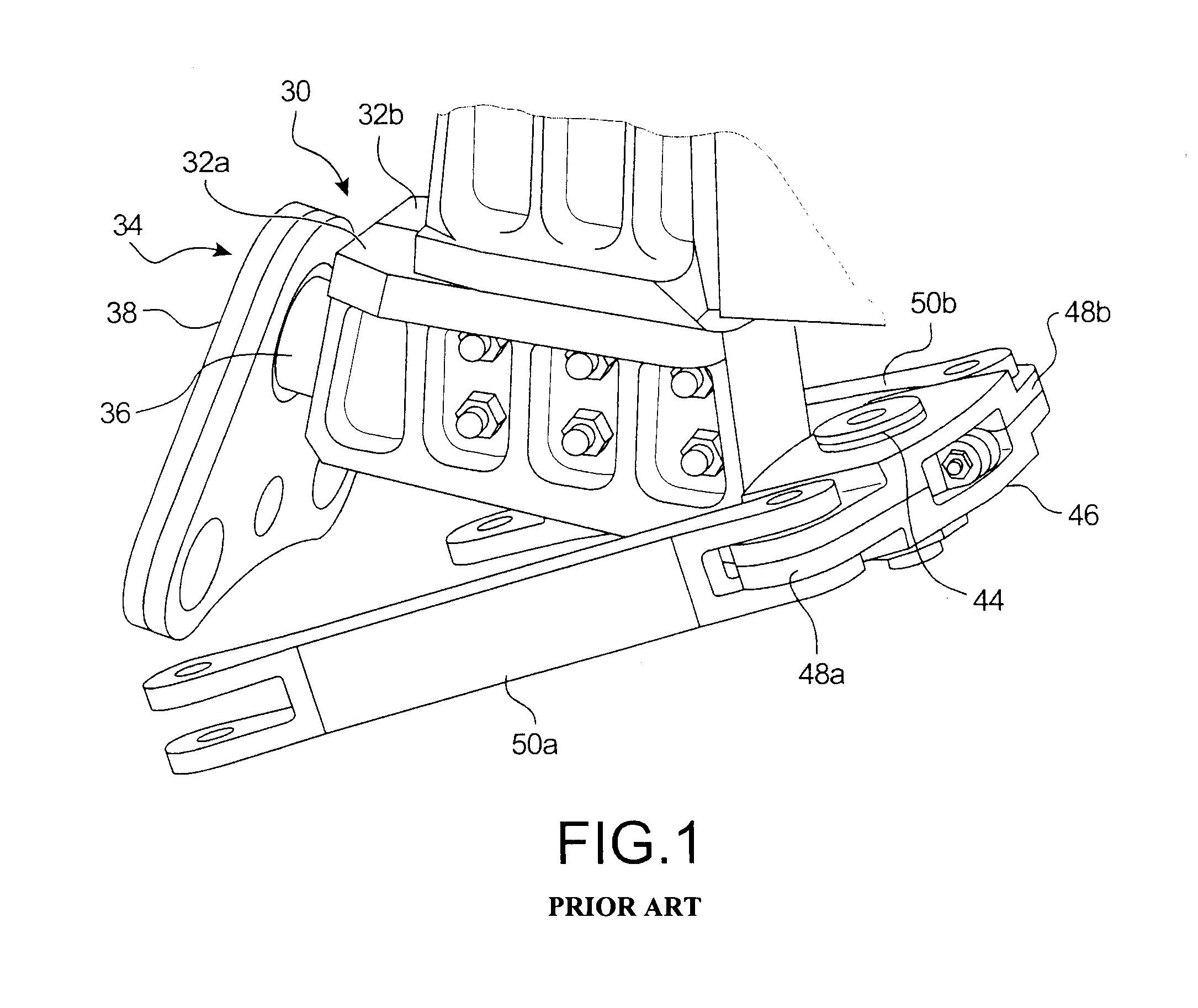 Engine attachment for an assembly system mounted between an attachment strut and an aircraft engine