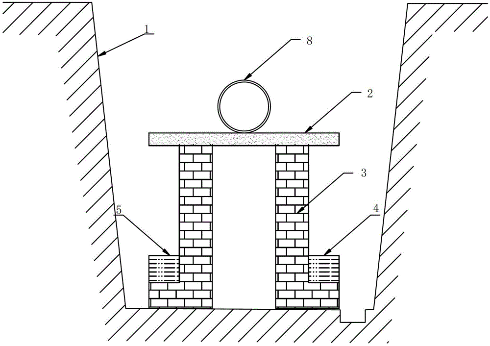 Trample-deformation-resistant adjusting device for shallow-buried gas pipe