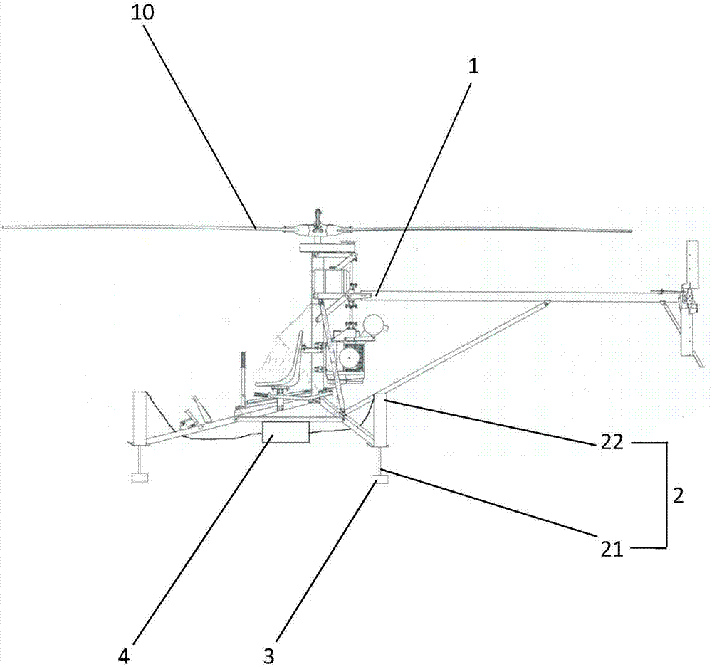 Helicopter teaching device for experienced driving based on support surface