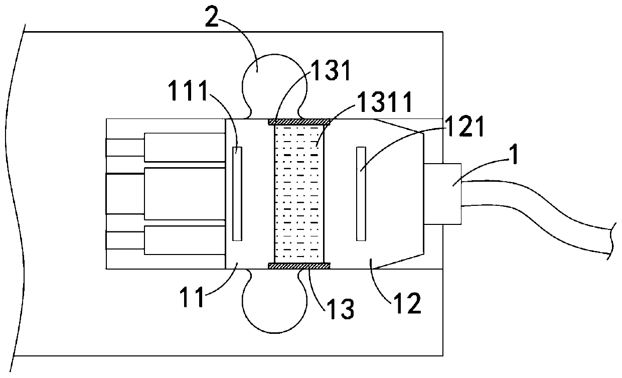 Anti-off mechanism for new energy automobile charging