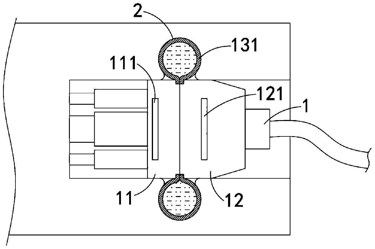 Anti-off mechanism for new energy automobile charging