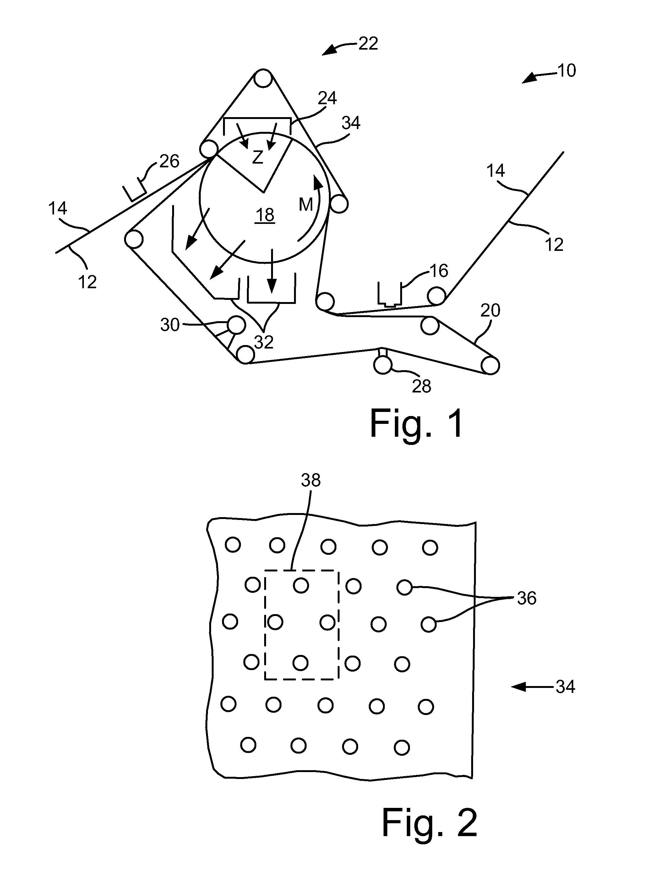 Press section and permeable belt in a paper machine