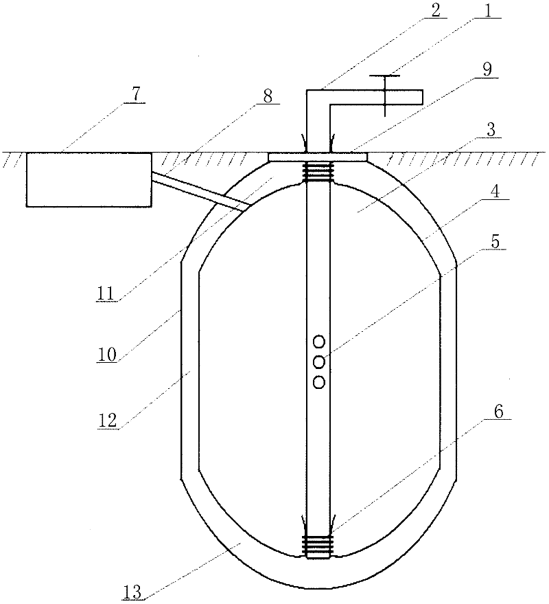 Device and method for quickly constructing small water cellar