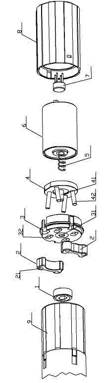 Brake assembly of mute tubular motor