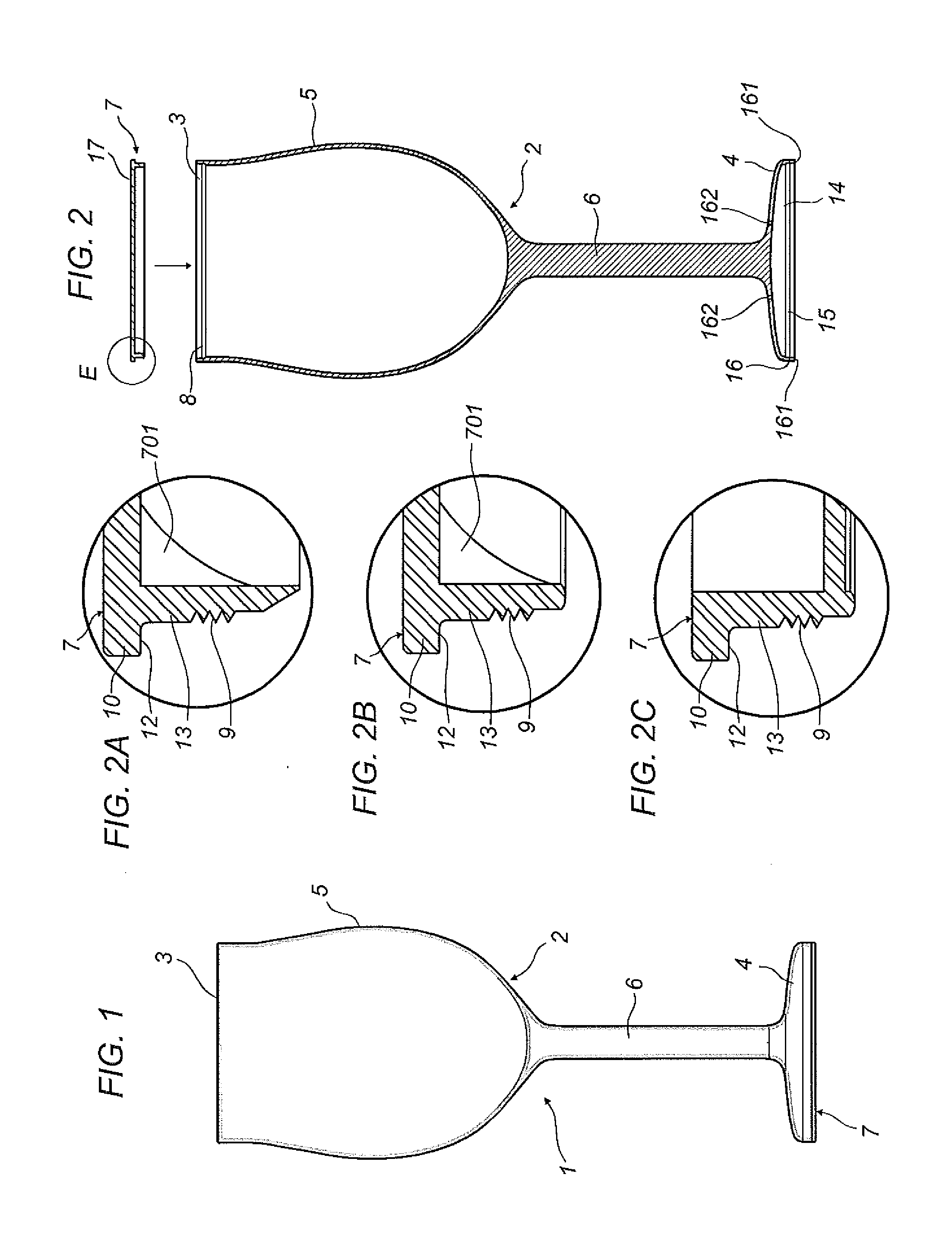 Container for drinking drinks