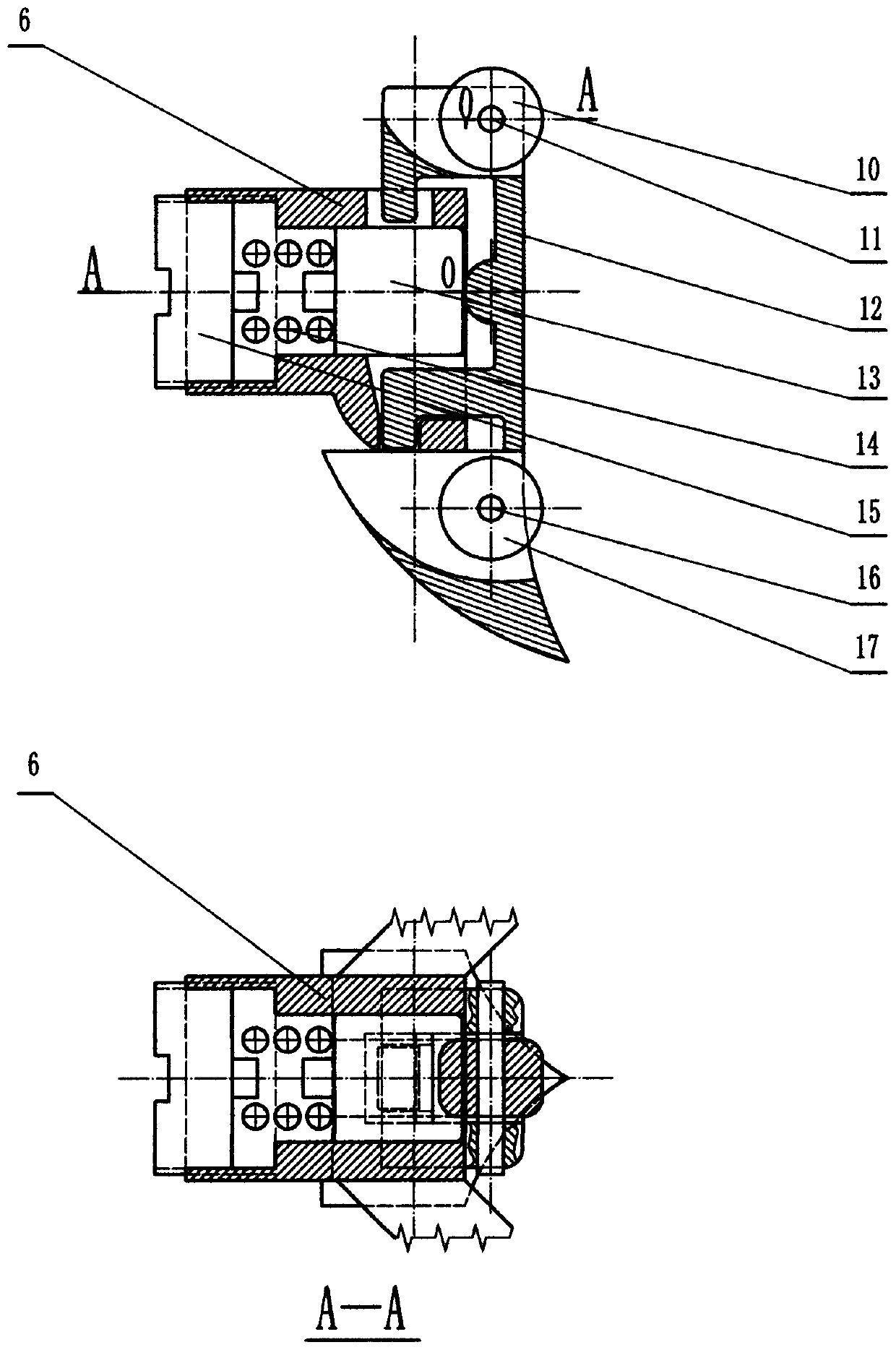 Pulling and cutting harvesting tool for breaking and stripping leaves of sugarcanes