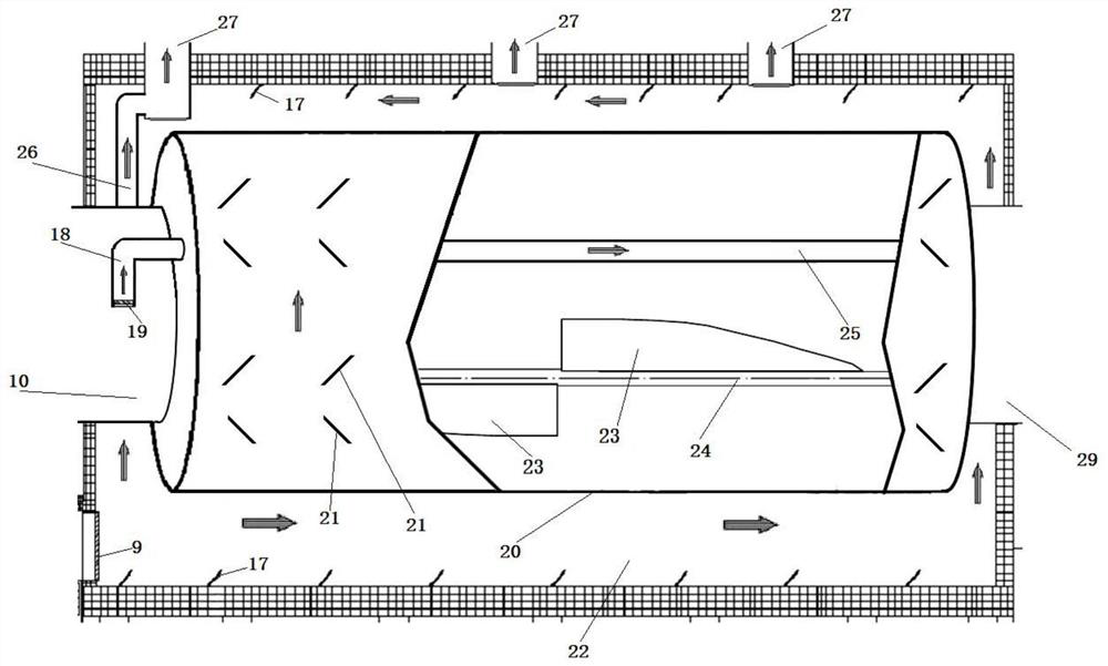 Energy-saving thermal cracking reaction kettle for treating organic solid wastes