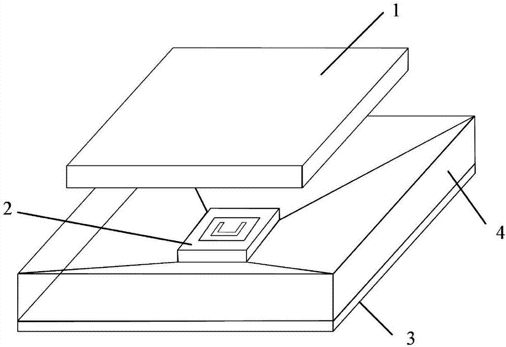 Broadband resonant cavity antenna with gradient structure