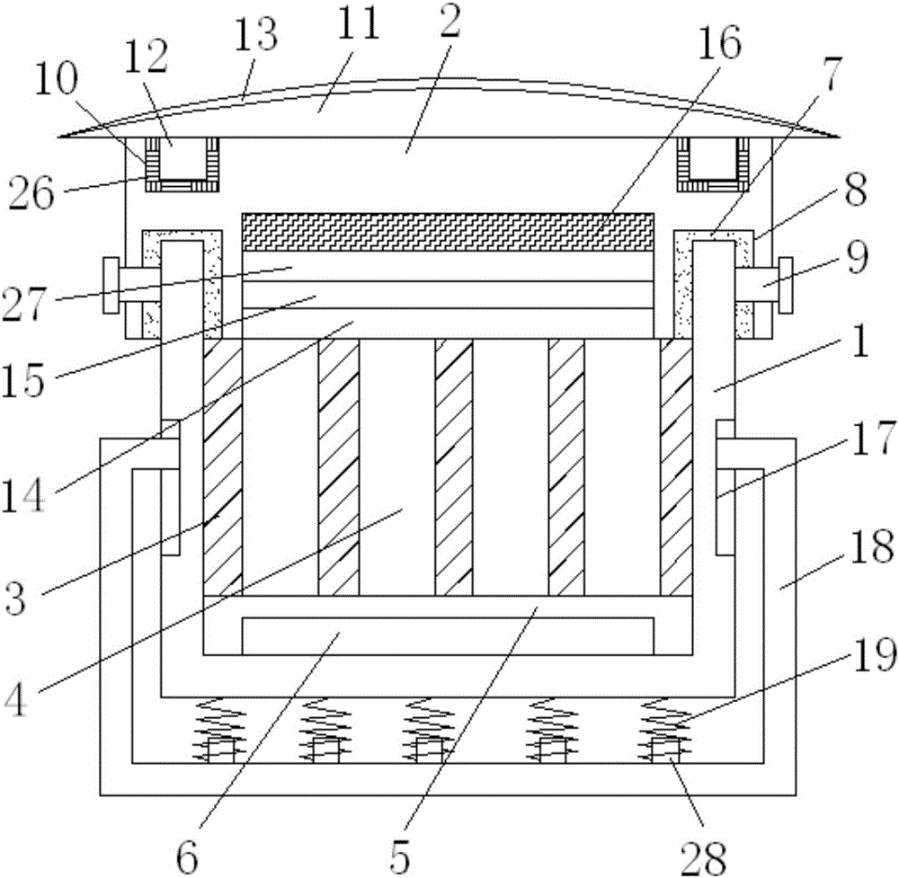 Bus duct having protective cap structure