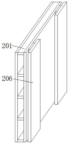 Multidirectional distributed bridge damping structure with positioning structure