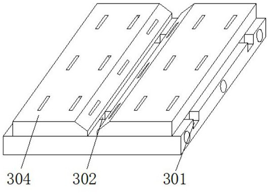 Multidirectional distributed bridge damping structure with positioning structure