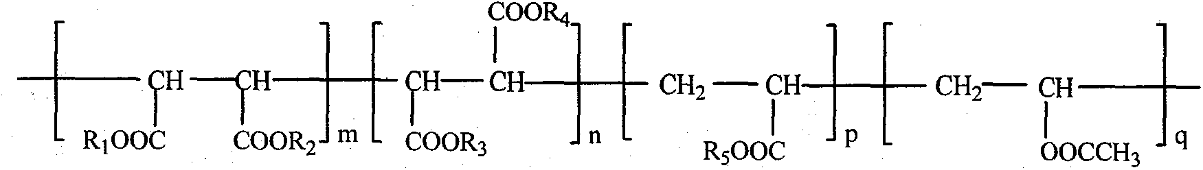 Diesel oil cold filter clogging temperature improving agent and preparation method thereof